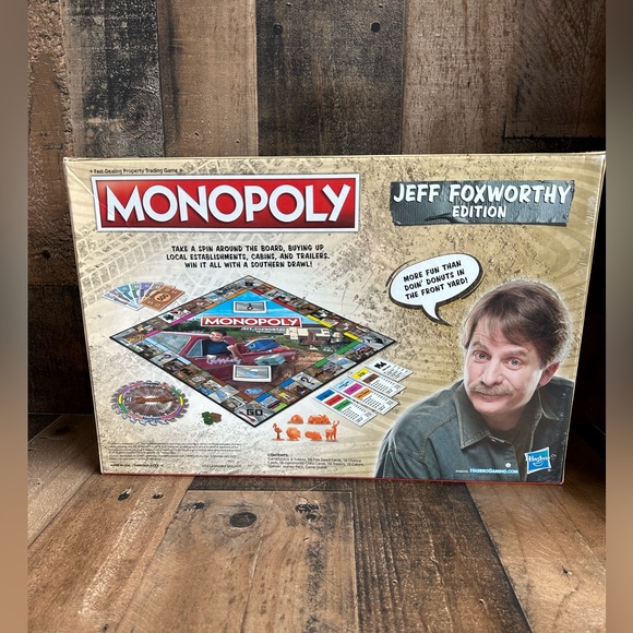 Monopoly Jeff Foxworthy Edition Board Game Redneck 2020 New! Factory Sealed - Picture 3 of 3